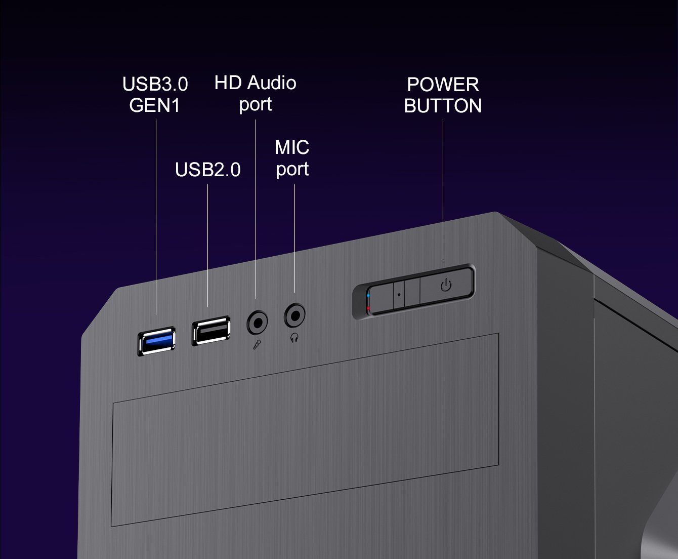 Gamemax G563 Black Steel ATX Tower USB3.0 Computer Case w/ 3 x Autoflow ...